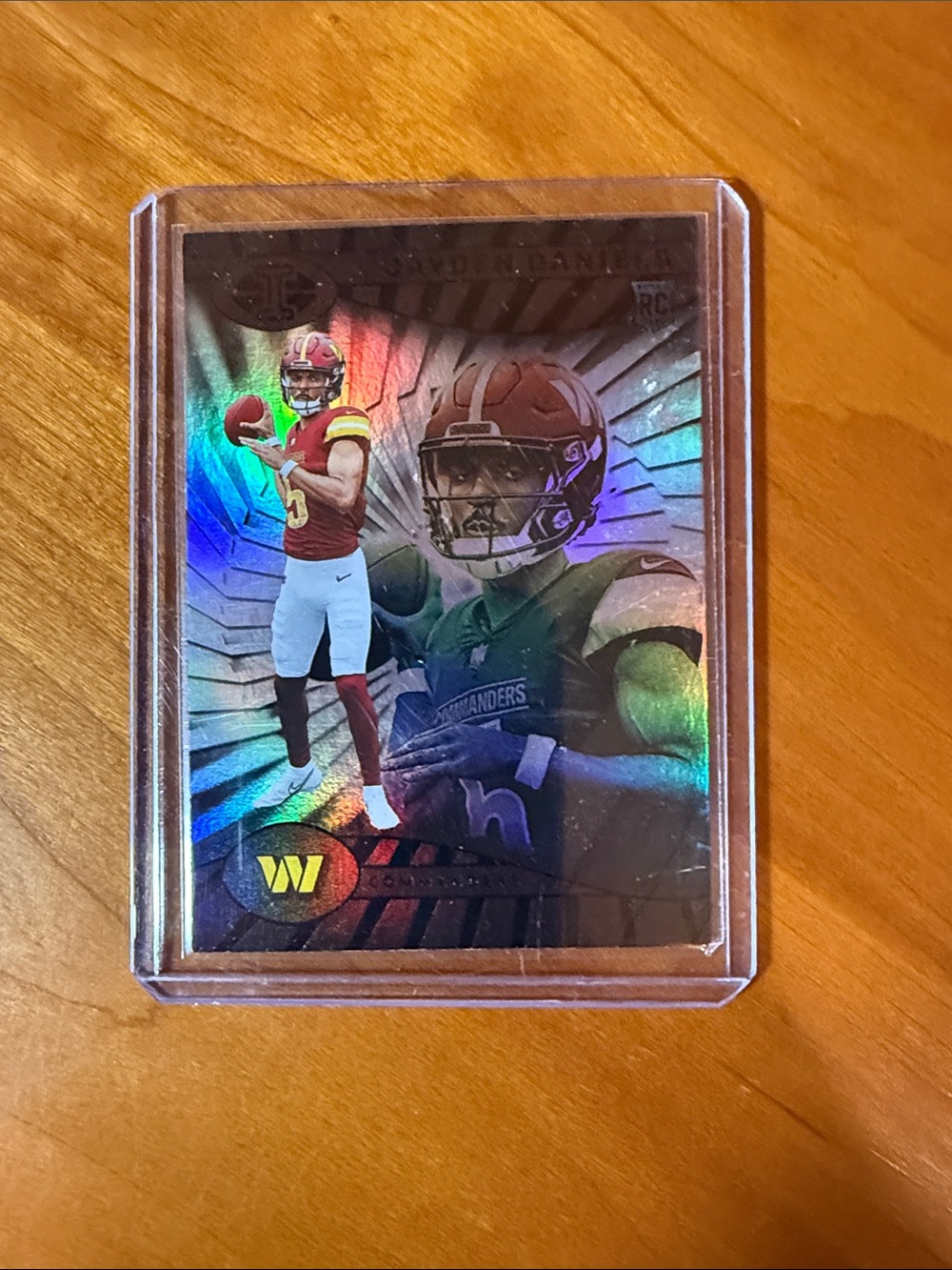 Jaden Daniel’s Football Rookie Holographic Trading Card